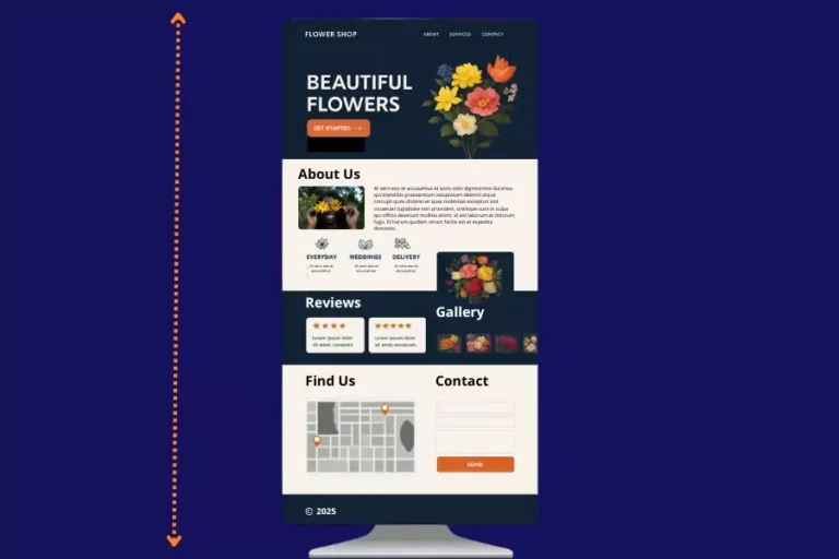 One page website