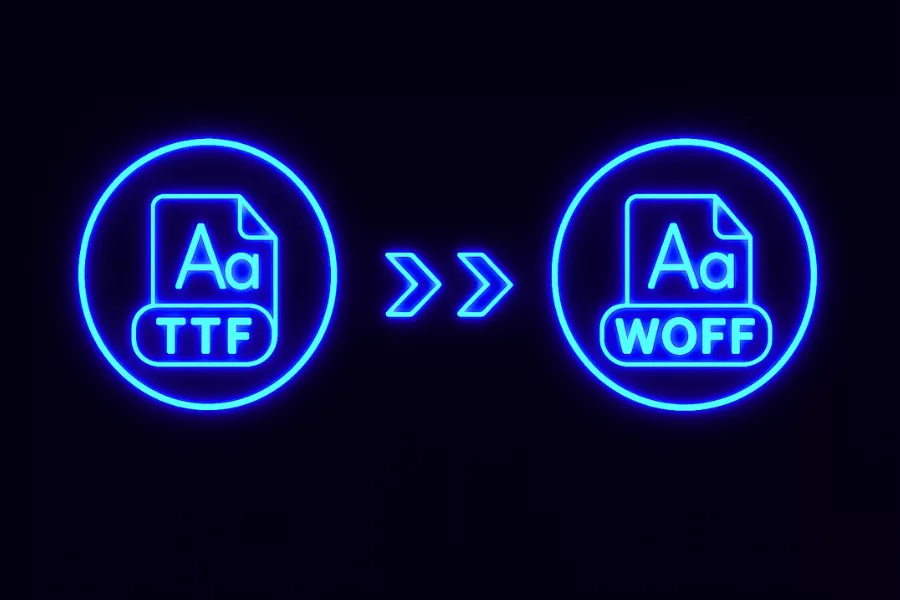 Omzetten naar woff